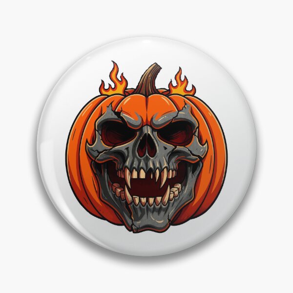 Item preview, Demon Pumpkin Skull Halloween Tattoo Gothic designed and sold by Uglyandcute.