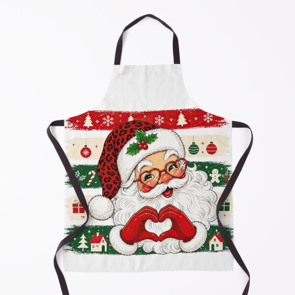 Item preview, Leopard Santa Heart Glasses Christmas Holiday Design designed and sold by varin-studio.