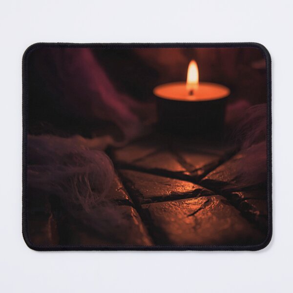 Item preview, Gothic Candlelight Cobweb Stone Tile designed and sold by Uniquely Yours.