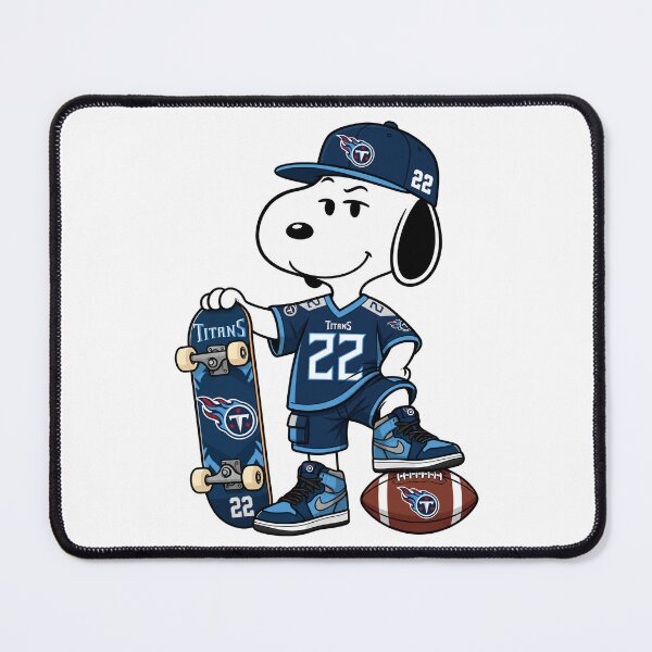 Item preview, Snoopy Tennessee Titans Football Retro F001 designed and sold by GLUVY-THEME.