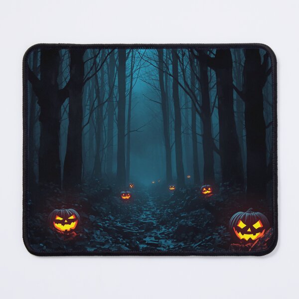 Item preview, Gothic Spooky Dark Forest Glowing Jack O Lanterns designed and sold by Uniquely Yours.