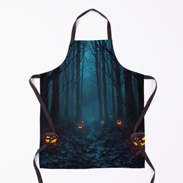 Item preview, Gothic Spooky Dark Forest Glowing Jack O Lanterns designed and sold by Uniquely Yours.