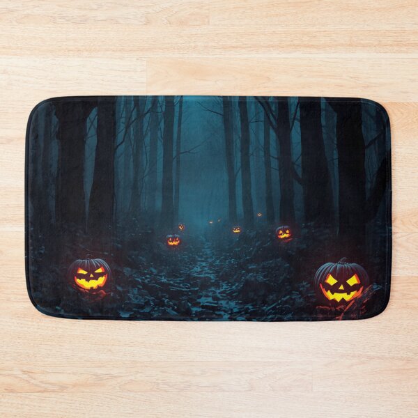 Item preview, Gothic Spooky Dark Forest Glowing Jack O Lanterns designed and sold by Uniquely Yours.