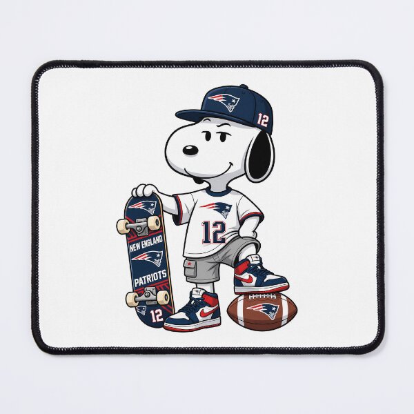 Item preview, Snoopy New England Patriots Football Retro F002 designed and sold by GLUVY-THEME.
