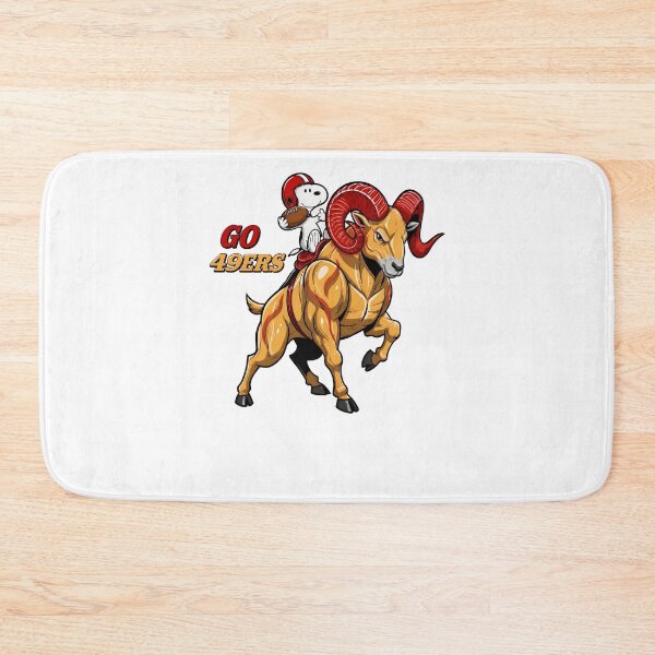 Item preview, Snoopy GO 49ERSS Football Ram designed and sold by fizzstocmathepa.