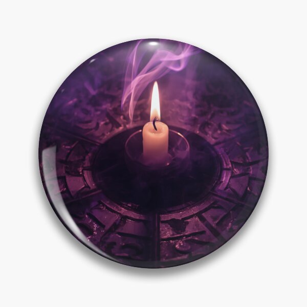 Item preview, Gothic Purple Candle Smoke Occult Carved Stone Altar designed and sold by Uniquely Yours.