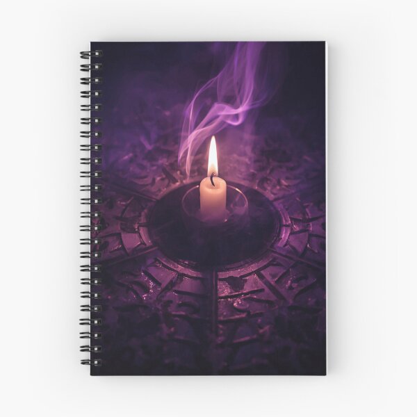 Item preview, Gothic Purple Candle Smoke Occult Carved Stone Altar designed and sold by Uniquely Yours.