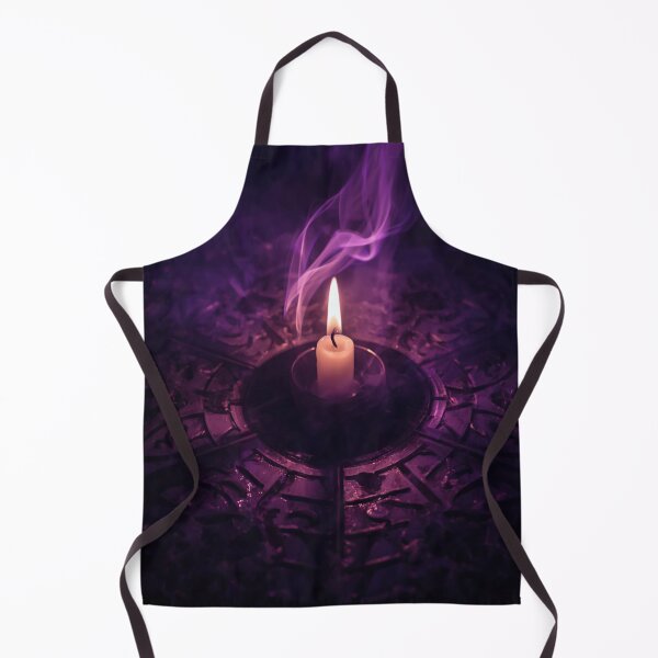Item preview, Gothic Purple Candle Smoke Occult Carved Stone Altar designed and sold by Uniquely Yours.
