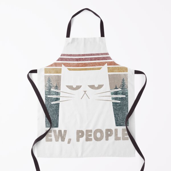 Item preview, Vintage Ew People Black Cat Funny Anti Social Introvert T-Shirt designed and sold by gidget-gadget.
