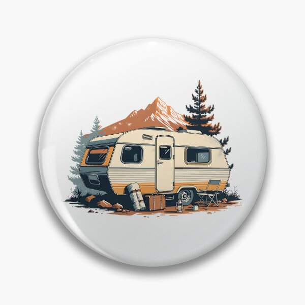 Item preview, Vintage Road Trip Camper designed and sold by Neural-canvas.