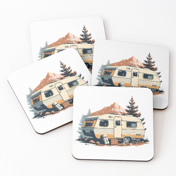 Item preview, Vintage Road Trip Camper designed and sold by Neural-canvas.