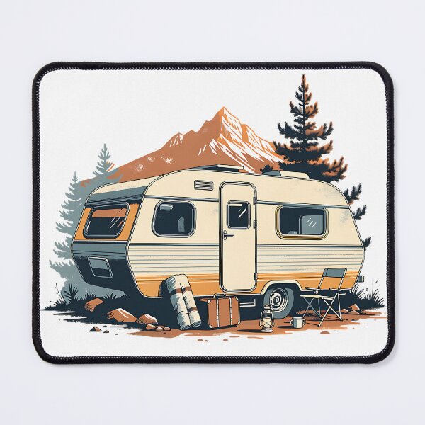 Item preview, Vintage Road Trip Camper designed and sold by Neural-canvas.
