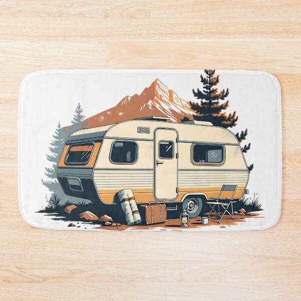 Item preview, Vintage Road Trip Camper designed and sold by Neural-canvas.