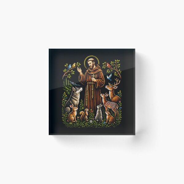 Item preview, Saint Francis Of Assisi Patron Saint Of Animals designed and sold by Trippy-Toad.
