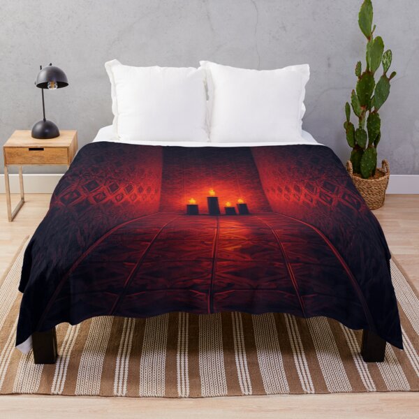 Item preview, Gothic Red Candlelight Endless Hallway designed and sold by Uniquely Yours.