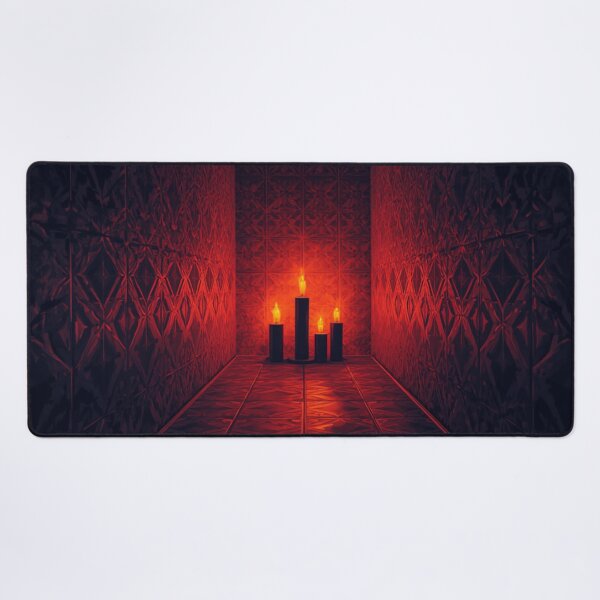 Item preview, Gothic Red Candlelight Endless Hallway designed and sold by Uniquely Yours.
