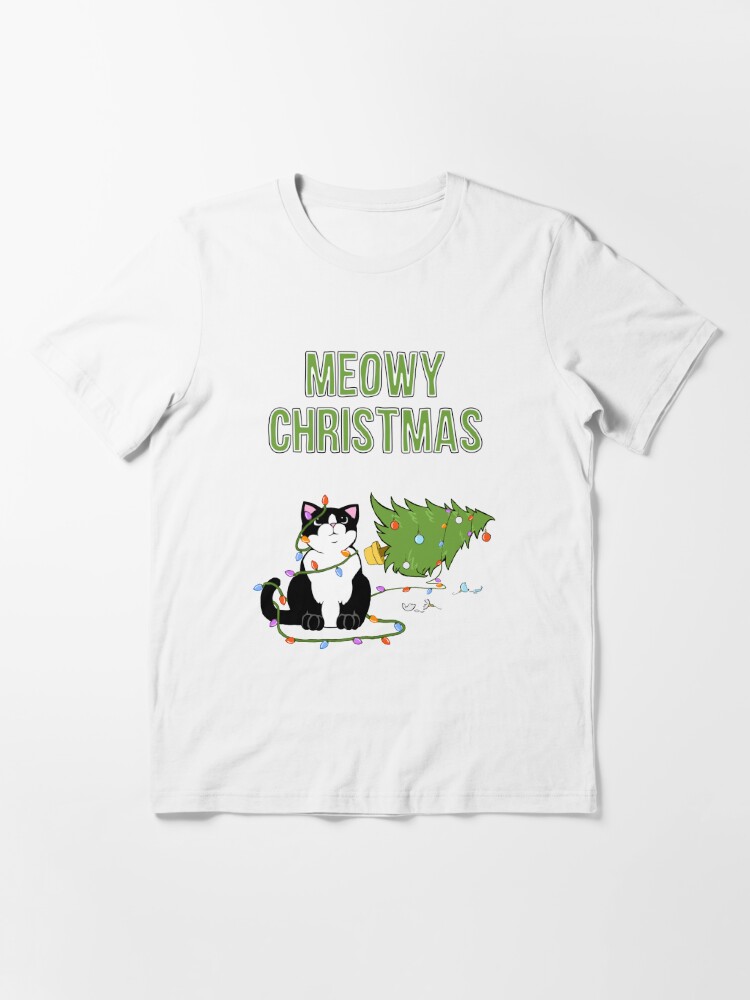 cat xmas shirt