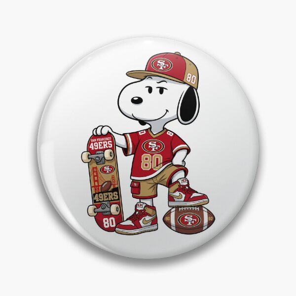 Item preview, Snoopy San Francisco 49ers Football Retro F004 designed and sold by GLUVY-THEME.