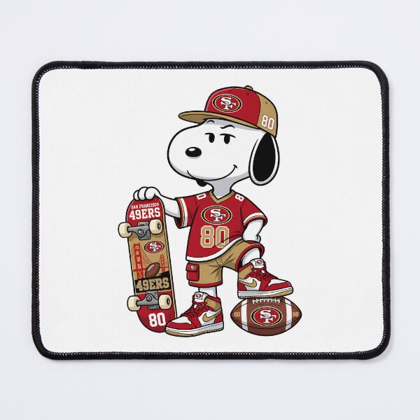 Item preview, Snoopy San Francisco 49ers Football Retro F004 designed and sold by GLUVY-THEME.