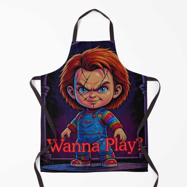Item preview, Chibi Chucky – “Wanna Play?” Halloween Fan Art designed and sold by AADesigns42.