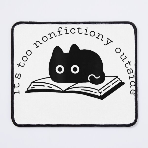 Item preview, Too Nonfictiony Outside Cat Book Tee T-Shirt designed and sold by KTY-NUSS.