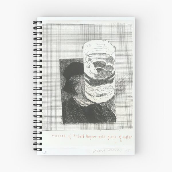 Item preview,  Postcard Of Richard Wagner With A Glass Of Water - Signed Print by David Hockney undefinedr designed and sold by LILLIANSTRANGEy.