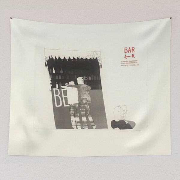 Item preview,  The Drinking Scene - Signed Print by David Hockney undefinedr designed and sold by LILLIANSTRANGEy.