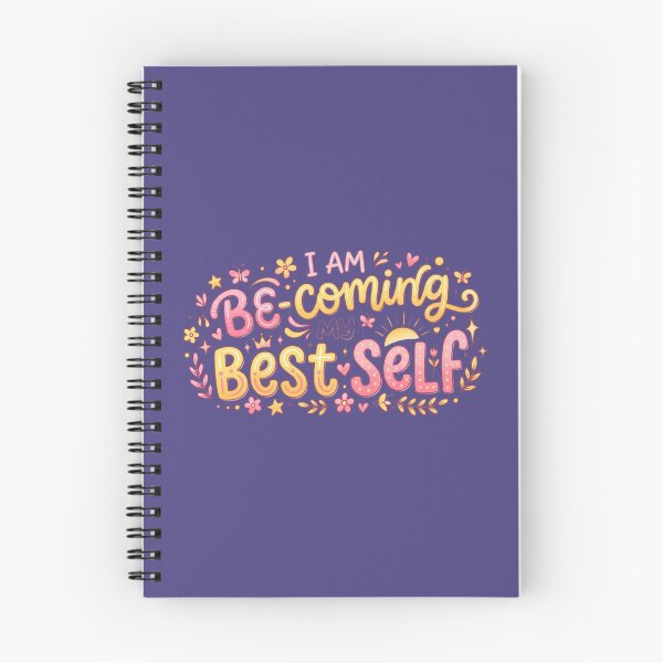 Item preview, I am Becoming My Best Self – Self Growth Aesthetic Quote designed and sold by WallMuseStudio .