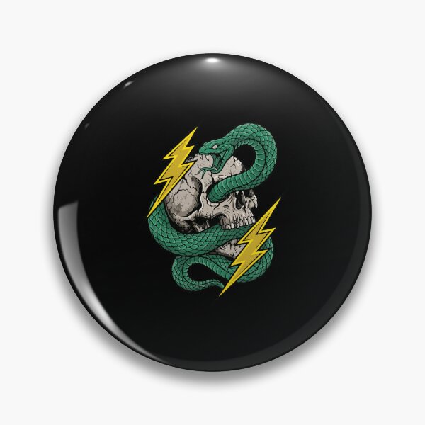 Item preview, Snake Skull Halloween Lightning Tattoo Gothic designed and sold by Uglyandcute.