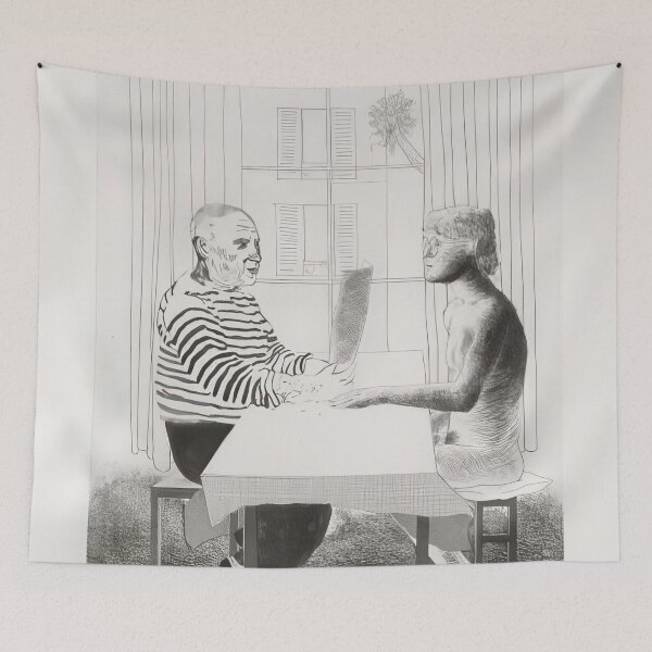Item preview,  Artist And Model - Signed Print by David Hockney undefinedr designed and sold by LILLIANSTRANGEy.