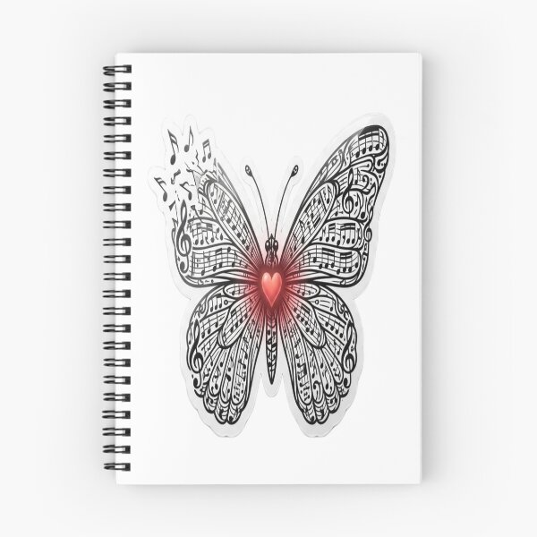 Item preview, Musical Butterfly Love ?❤️ | Beautiful Music Notes Butterfly Design designed and sold by AdityaShop18.