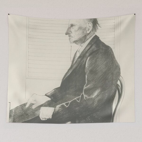 Item preview,  Portrait Of Felix Mann - Signed Print by David Hockney undefinedr designed and sold by LILLIANSTRANGEy.