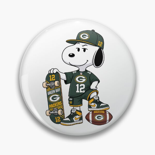 Item preview, Snoopy Green Bay Packers Football Retro F008 designed and sold by GLUVY-THEME.