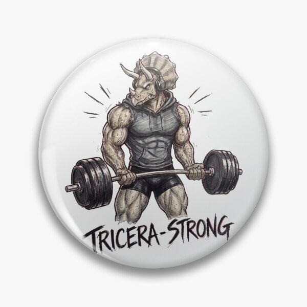 Item preview, Triceratops Bodybuilding Gym Workout Motivation designed and sold by JonelleTshirts.