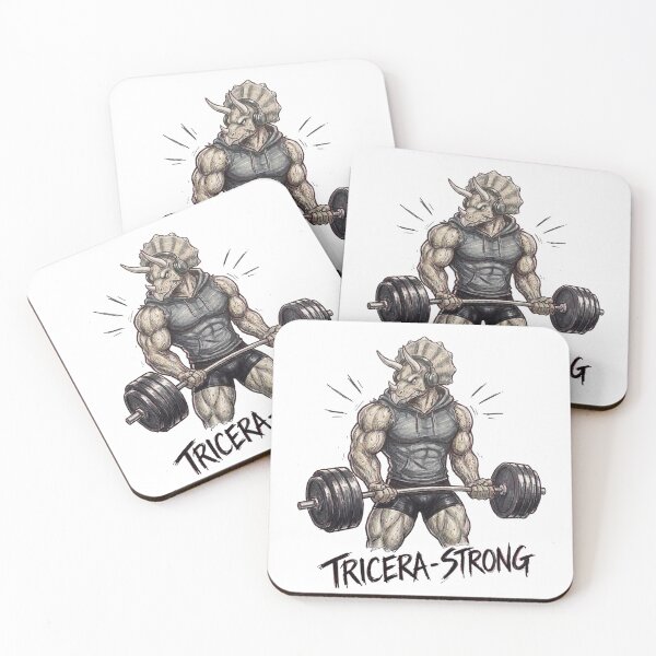 Item preview, Triceratops Bodybuilding Gym Workout Motivation designed and sold by JonelleTshirts.