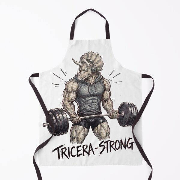 Item preview, Triceratops Bodybuilding Gym Workout Motivation designed and sold by JonelleTshirts.