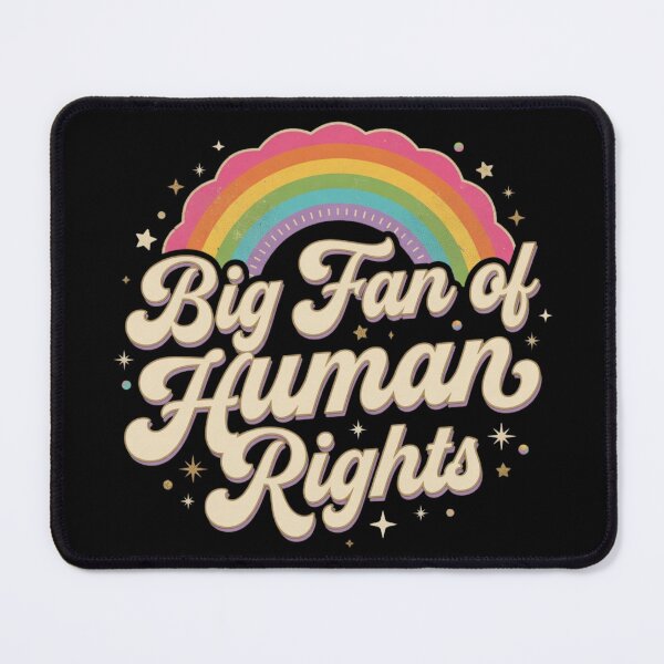 Item preview, Big Fan Of Human Rights Retro Groovy Rainbow designed and sold by CF_VintageDesign.