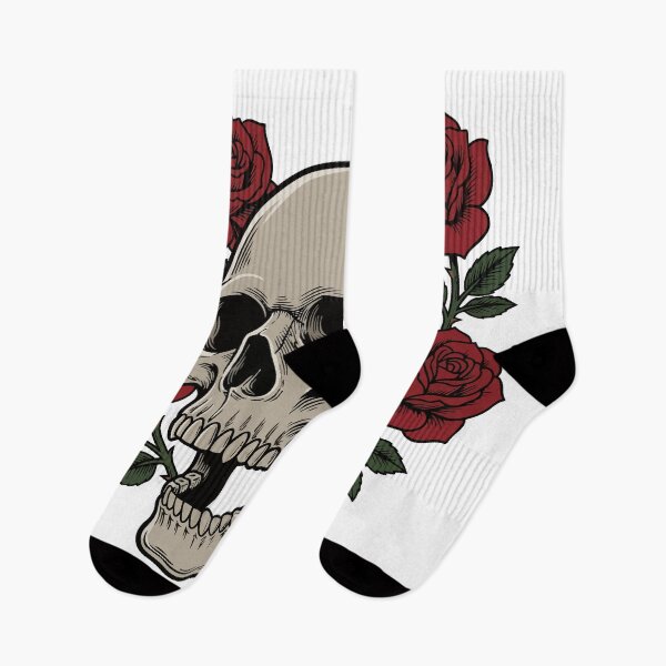 Item preview, Skull Roses Halloween Tattoo Gothic Streetwear designed and sold by Uglyandcute.