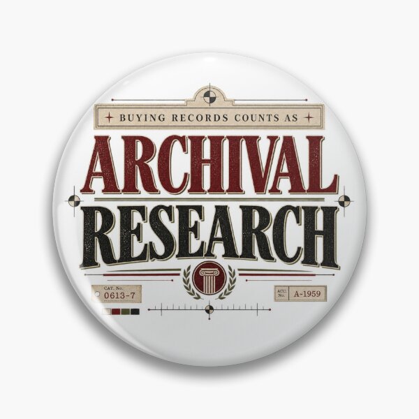 Item preview, Buying Records Counts As Archival Research Vintage Vinyl Humor designed and sold by Golden Era Studio.