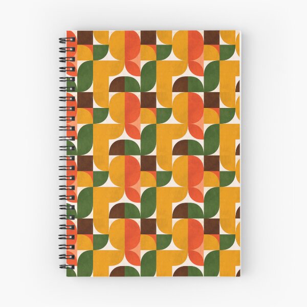 Item preview, Retro Geometric Seamless Pattern With Midcentury Modern Shapes And Warm 1970s Colors For Backgrounds designed and sold by KanDa-Shop.