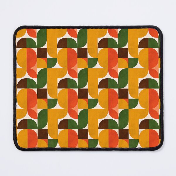 Item preview, Retro Geometric Seamless Pattern With Midcentury Modern Shapes And Warm 1970s Colors For Backgrounds designed and sold by KanDa-Shop.