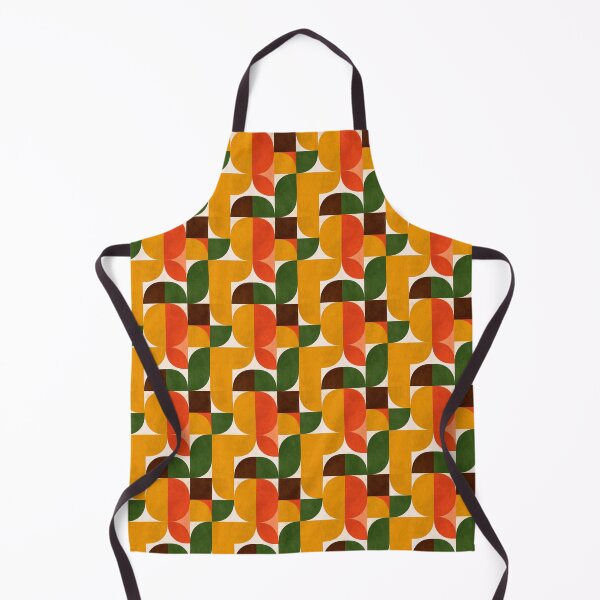 Item preview, Retro Geometric Seamless Pattern With Midcentury Modern Shapes And Warm 1970s Colors For Backgrounds designed and sold by KanDa-Shop.