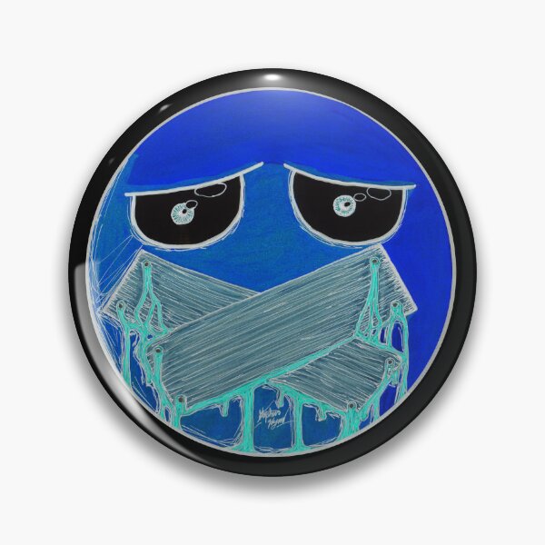 Item preview, Boarded Mouth Scar-E-Moji (Electric Inverted Edition) designed and sold by Grimmlar.