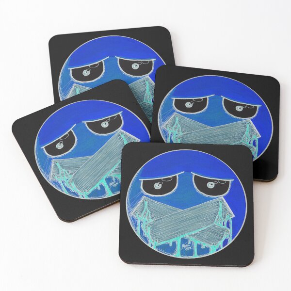 Item preview, Boarded Mouth Scar-E-Moji (Electric Inverted Edition) designed and sold by Grimmlar.
