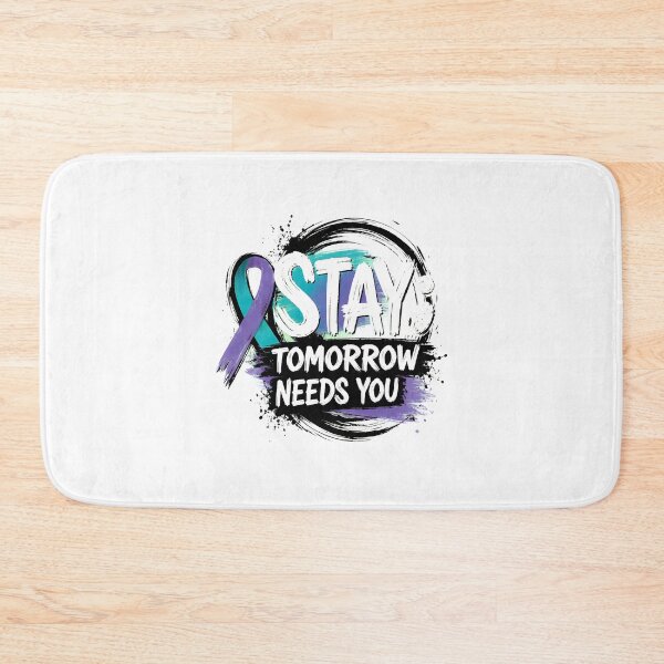 Item preview, STAY Tomorrow Needs You Semicolon Ribbon Mental Health Awareness designed and sold by PaletteArc.