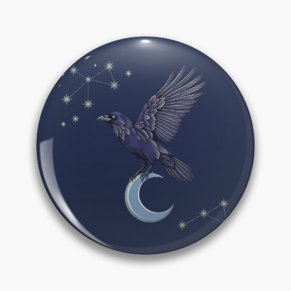 Item preview, Raven Moon Halloween Constellation Witchcore designed and sold by Uglyandcute.