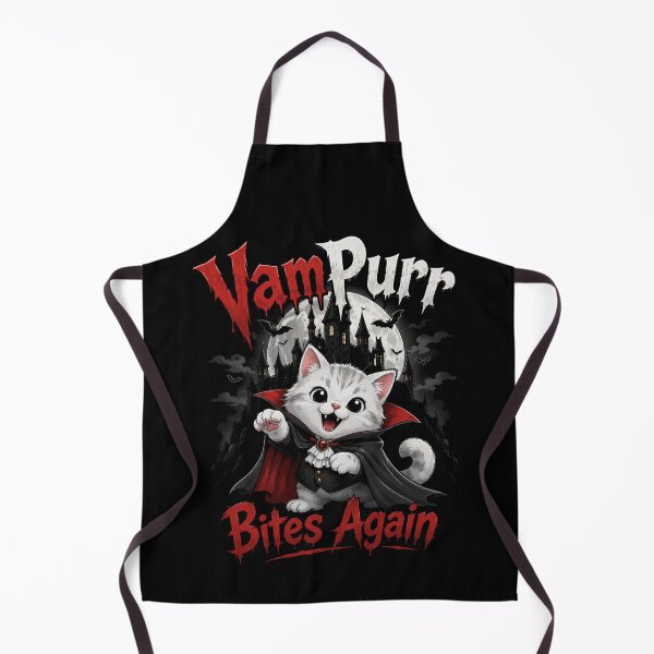 Item preview, Vampurr Bites Again Funny Cat designed and sold by TheEndDesign.