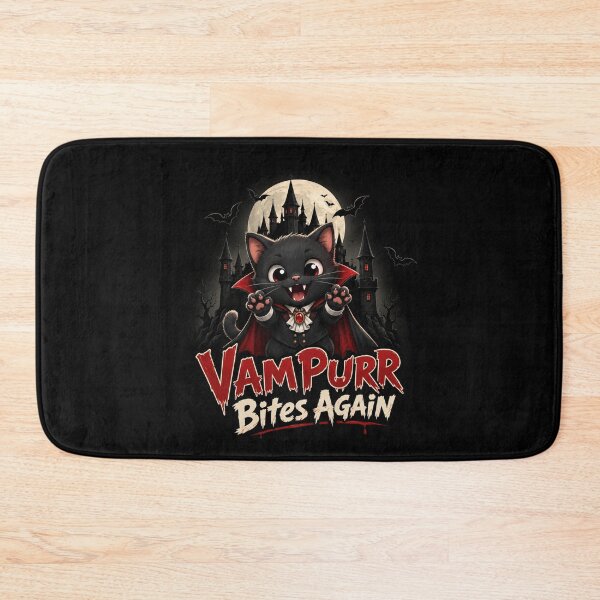 Item preview, Vampurr Bites Again Funny Cat designed and sold by TheEndDesign.