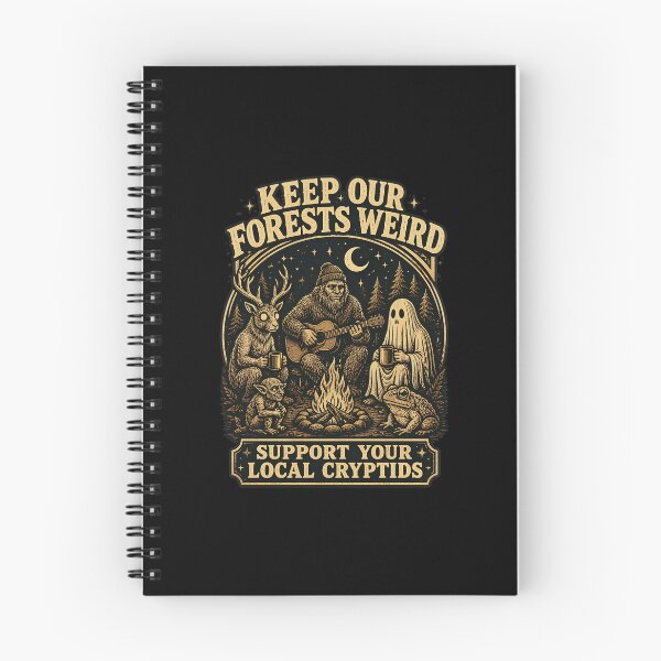 Item preview, Keep Our Forests Weird Bigfoot Cryptid Vintage designed and sold by PaletteArc.