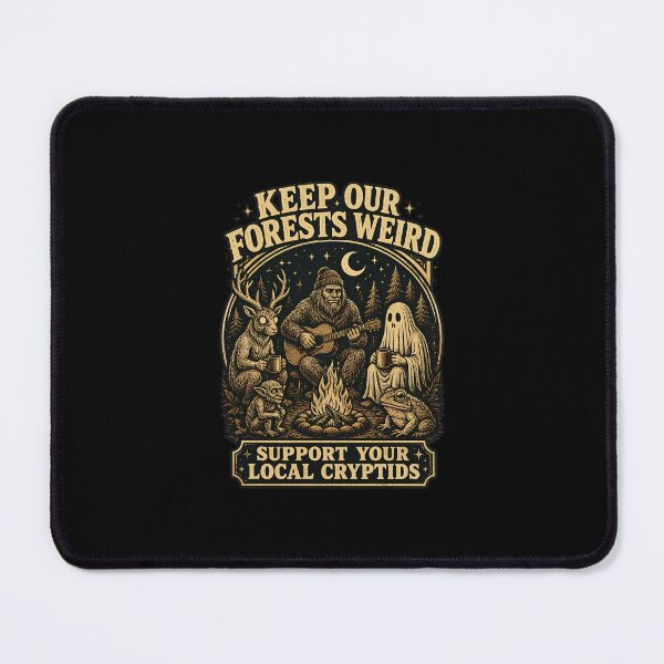 Item preview, Keep Our Forests Weird Bigfoot Cryptid Vintage designed and sold by PaletteArc.
